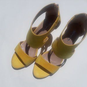 Yellow Sandal Heels